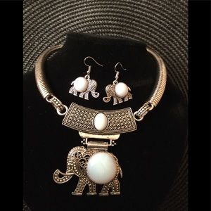 Elephant Collar Necklace Set